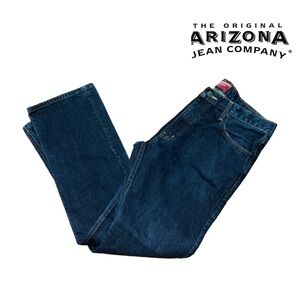 Arizona Jean Company | Men's Dark Denim Straight Jeans | Size 34x32